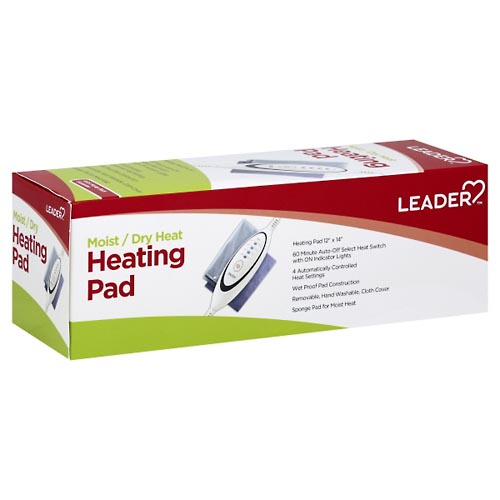 Image for Leader Heating Pad, Moist/Dry Heat,1ea from Jodi's Family Pharmacy