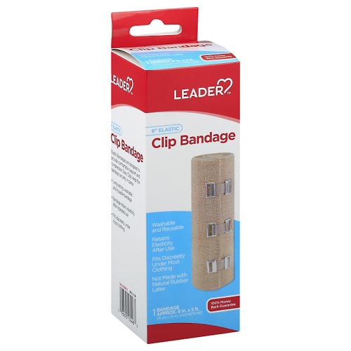 Image for Leader Clip Bandage, Elastic, 6 Inch,1ea from Jodi's Family Pharmacy